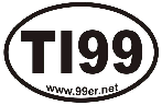 TI99 Bumper Sticker